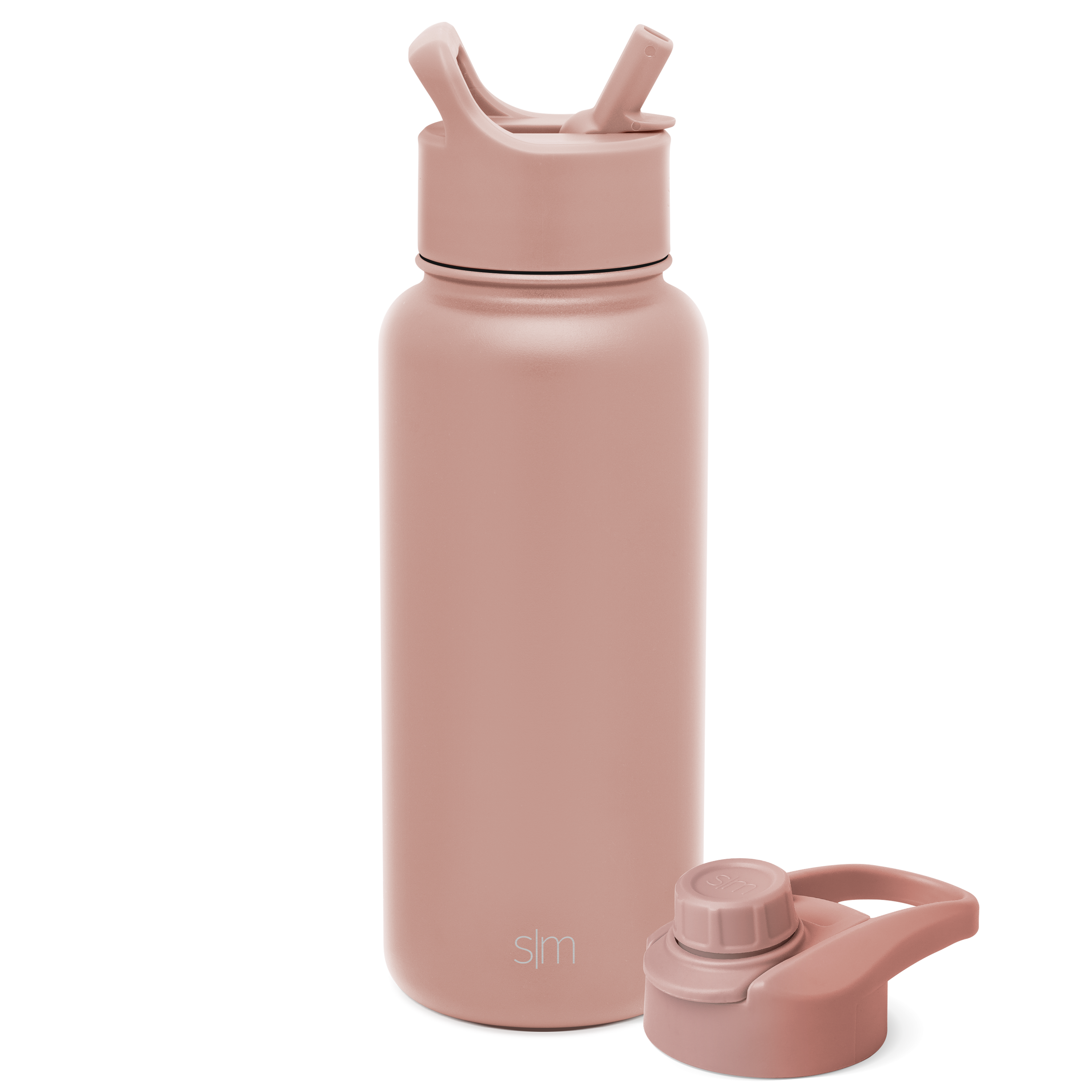 Summit Water Bottle with Straw Lid and Chug Lid - Mauve Me